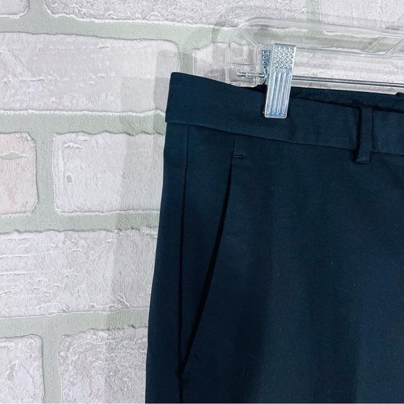 Theory Hartsdale Straight Leg Black Dress Trousers Size 12 - Picture 9 of 11